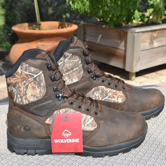 NEW Men's WOLVERINE Manistee RealTree Camo Work Boots Size 13 WIDE 13W
          
      NWT