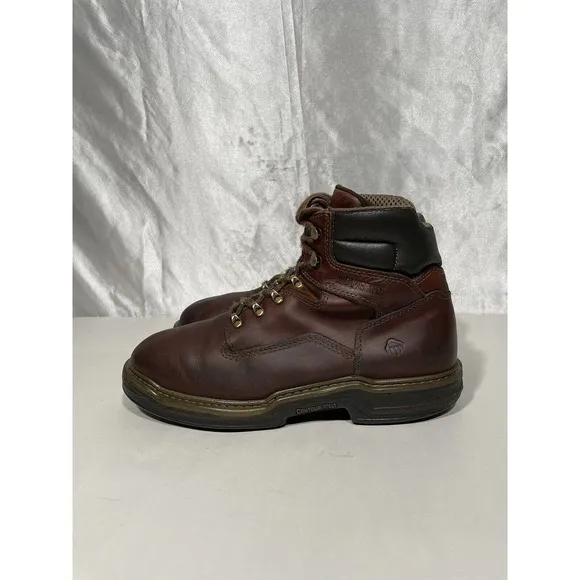 Wolverine Brown Leather Work Boots Multi Shox Men’s Size 10.5 W02421