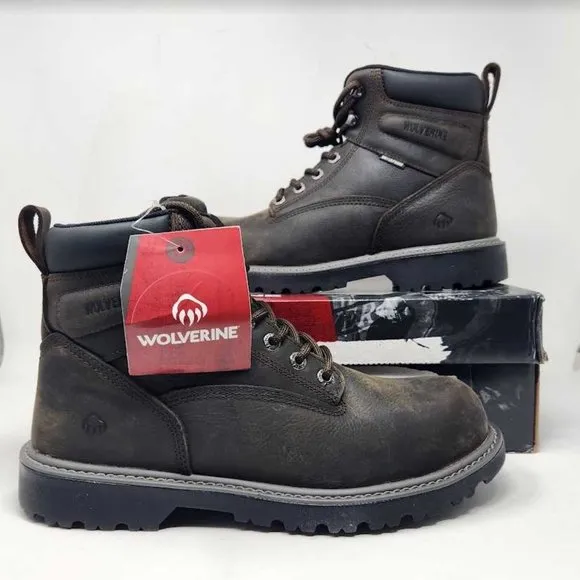 Men's 10EW Wolverine Floorhand WP Steel Toe waterproof 6" work boot 10 X-Wide