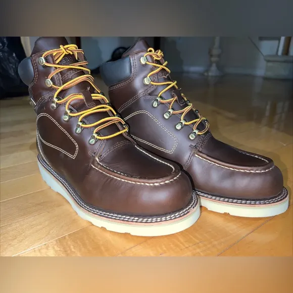 New Wolverine Upland Hunting Boot Mens 7.5 EW Dark Brown 6 Inch Soft Toe