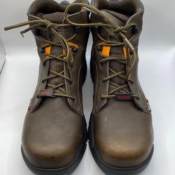 Men’s Wolverine Merlin Waterproof Composite-Toe Work 6” Work Boot.