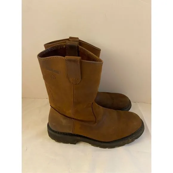 Wolverine Work Boots 11EW extra wides brown leather
