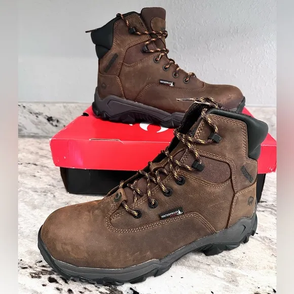 WOLVERINE GLACIER II CARBONMAX 6" COMPOSITE TOE WORK BOOT NWT SZ 10.5
          
      NWT