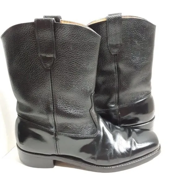 Wolverine Vintage Men's Black Western Cowboy Leather Boot size 9.5D