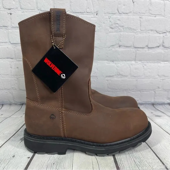 WOLVERINE Men's Size 10.5 EW Core Floorhand Well W Wellington Boot DK Brown
          
      NWT