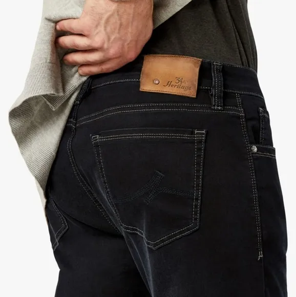 34 Heritage Courage Straight Leg Jeans In Midnight Austin 36x34