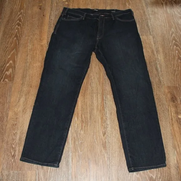34 Heritage dark denim comfort-rise, classic fit jeans