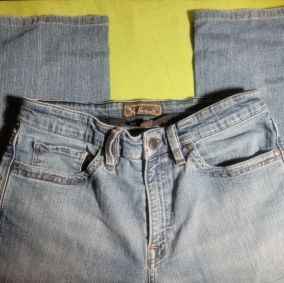 34 Heritage Charisma Washed Blue Jeans