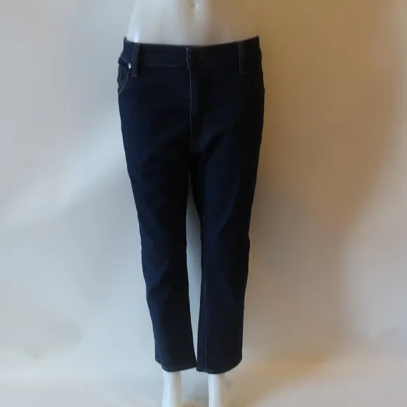 Mens 34 Heritage Blue Straight Leg Jeans Sz 40 *