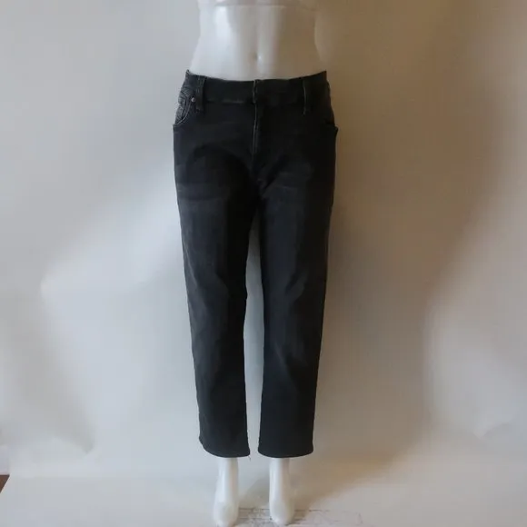 Mens 34 Heritage Black Straight Leg Jeans Sz 40 *