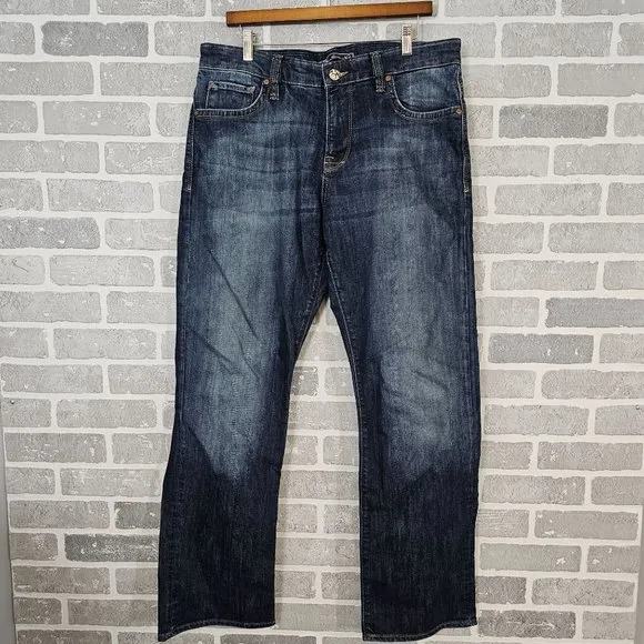 34 Heritage Confidence Mens Size 34x32 (34x31) Mid Rise Relaxed Denim Jeans