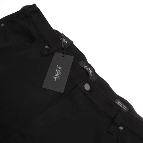 34 Heritage NWT 5 Pocket Jean Cut Pants Size 44 x 34 US Solid Black Cotton Blend
          
      NWT