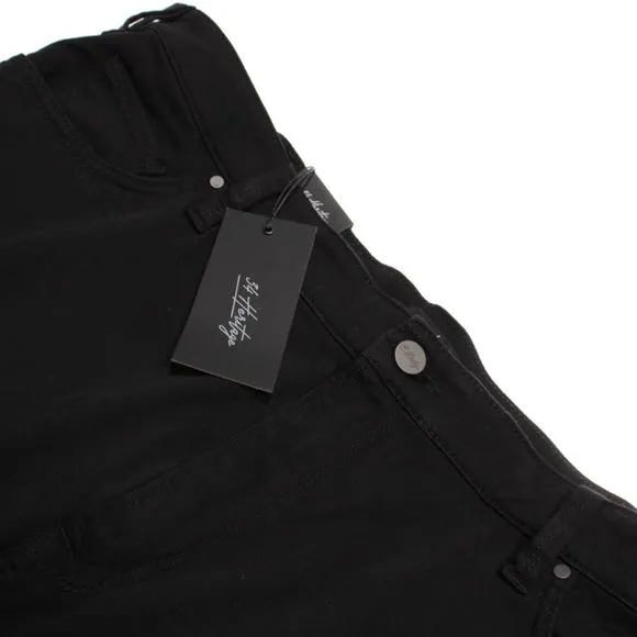 34 Heritage NWT 5 Pocket Jean Cut Pants Size 44 x 34 US Solid Black Cotton Blend
          
      NWT