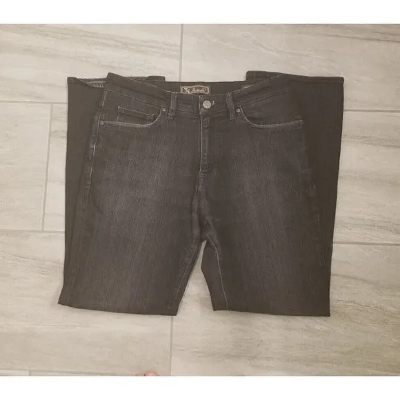 34 Heritage Charisma Jeans Men's 35x32 Black Dark Wash Denim Straight Pants