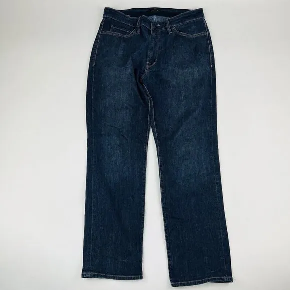 34 Heritage Charisma Comfort Rise Classic Dark Wash Blue Cotton Blend Jean 35X30
