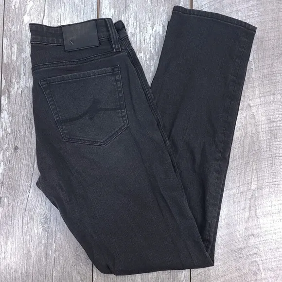 34 Heritage Pants Mens 31x33 Gray Denim Courage Straight Leg Mid Rise Jeans