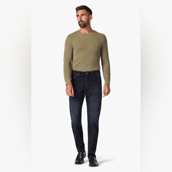 34 Heritage Cool Tapered Leg Jeans In Tonal Brushed Organic