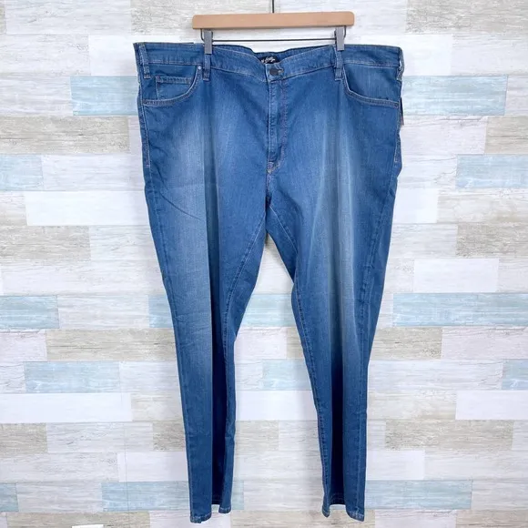 34 Heritage Charisma Relaxed Straight Jeans Med Wash Comfort Stretch Mens 50x34
          
      NWT