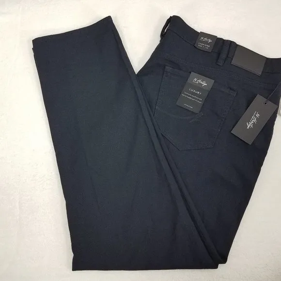 NEW 34 Heritage Men's 50x34 Luxury Charisma Relaxed Straight Jean Pants in Navy
          
      NWT