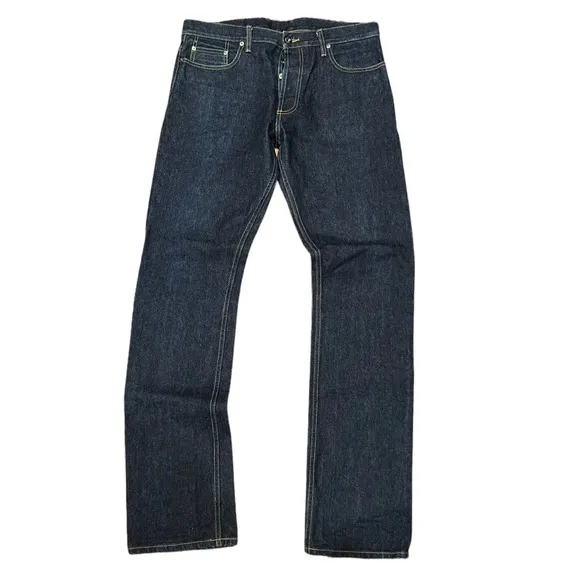 3Sixteen Mens Blue Straight Selvaged Jeans