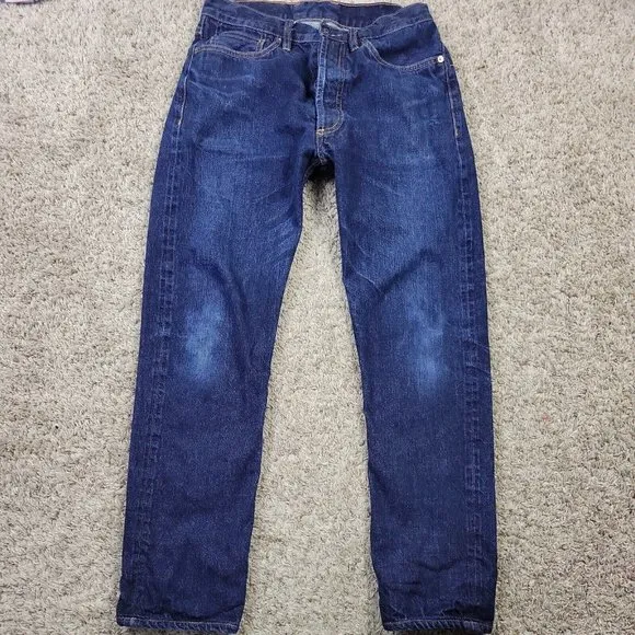 3sixteen SL-101X Selvedge Denim Jeans 30 USA Made Dark Wash Straight Button Fly