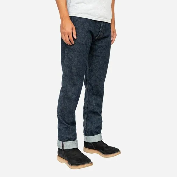 3sixteen Dark Wash "CS-100xk" Classic Straight Leg Selvedge Blue Jeans sz 35