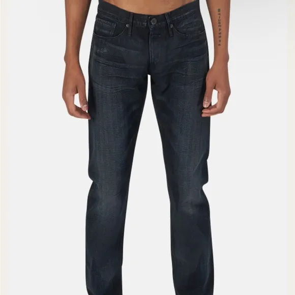 3X1 M5 Bulleit Slim Selvedge Dark Indigo Jeans Cotton Denim Size 34