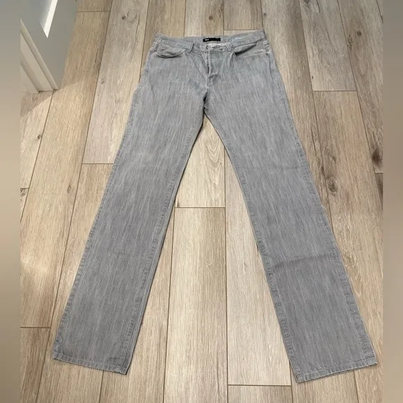 3x1 Denim Straight Leg jeans 34 in grey washed color