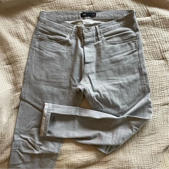 3x1 M3 Slim Jeans in Light Gray size 32