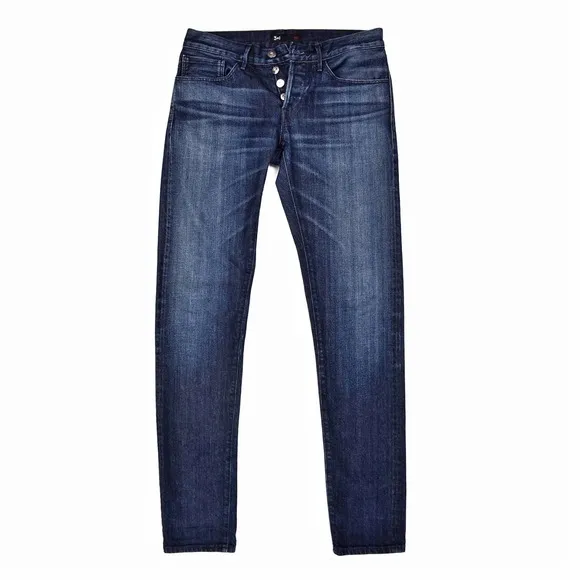 3x1 Men’s NYC M4 Selvedge Straight In Maker Dark Blue Size 29