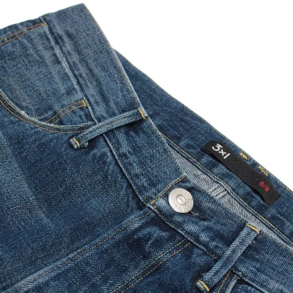 3x1 NWT Jeans Size 31 x 31 US In Solid Blue Cotton Blend Denim
          
      NWT