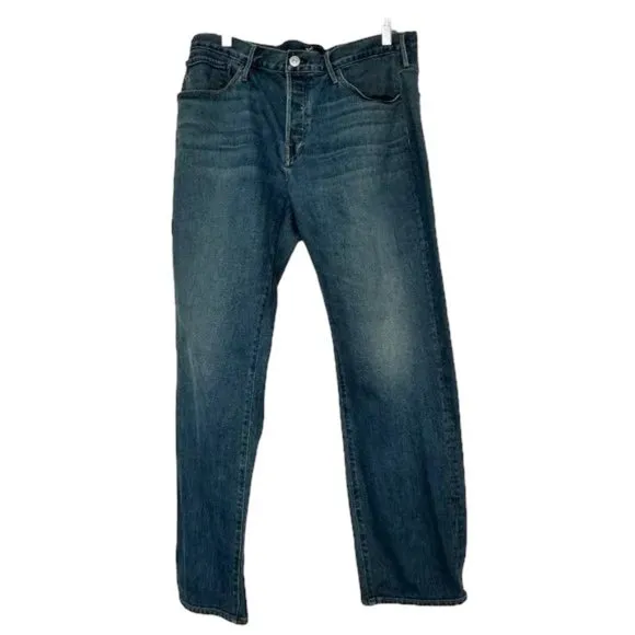 3X1 Denim Jeans Size 38 Straight Leg Medium Wash Button Fly EUC