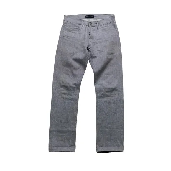 3X1 M3 Slim Selvedge Jeans Mens Size 29 X 29 Gray Button Fly Denim