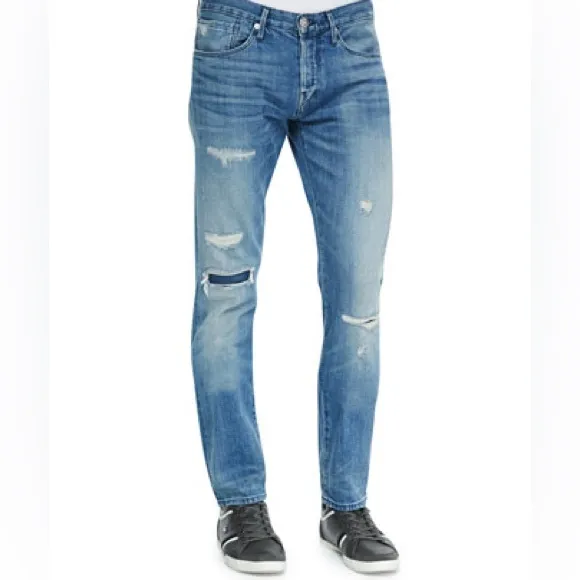 3x1 Men’s M5 Selvedge Slim Straight Leg Jean Distressed NWT
          
      Boutique