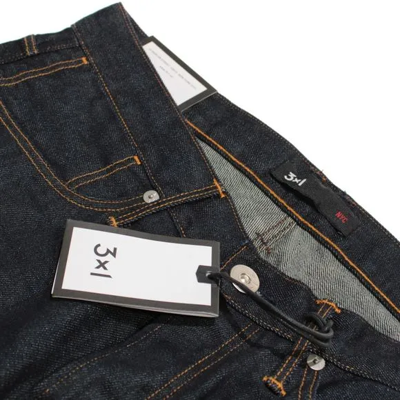 3x1 NWT Jeans Size 32 US Solid Dark Blue 100% Cotton Denim
          
      NWT