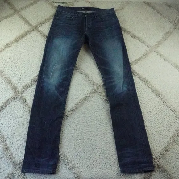 3x1 NYC Slim Fit Jeans Mens 30x32 Button Fly Blue Denim