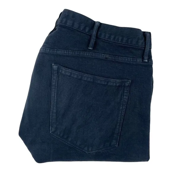 3X1 M5 Dark Blue Dye Washed Mens Button Fly Jeans Size 38X33 Excellent