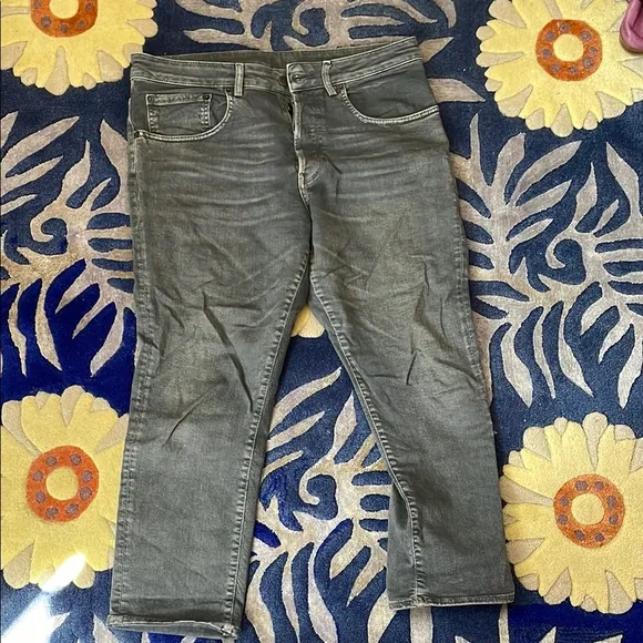 6397 gray jeans - drop crotch