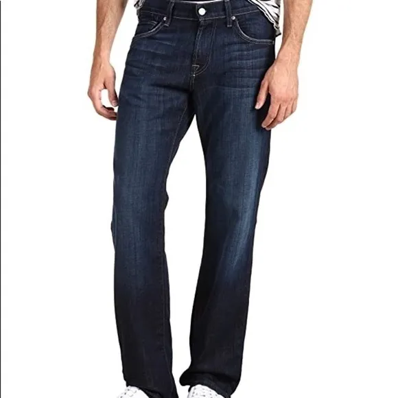7 FOR ALL MANKIND austyn relaxed straight fit jeans los angeles dark blue jeans
          
      NWT