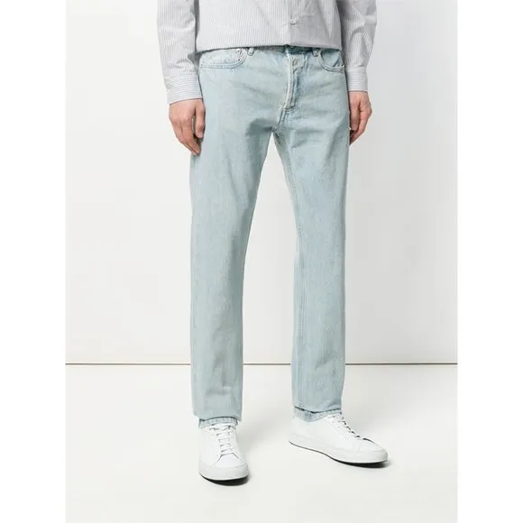NWT A.P.C. Petit Standard Jeans Rigid Denim IAL Indigo Light Wash Straight Leg
          
      NWT