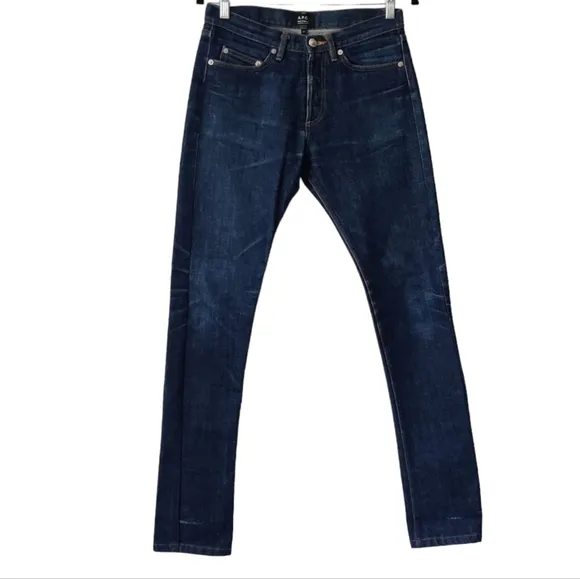 A.P.C. New Cure H Tres Etroit Very Slim Indigo Blue Denim Jeans 29
