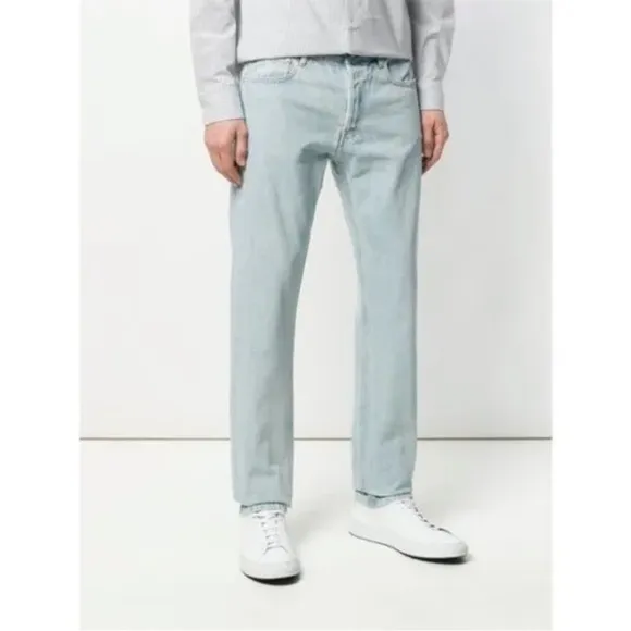 A.P.C. Petit New Standard Faded Light Blue Wash Denim Jeans Size 30 NWOT