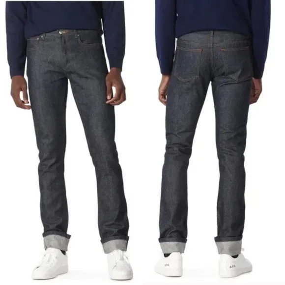 NEW A.P.C. Petit New Standard Japanese Raw Demin Selvedge Jeans 28x28