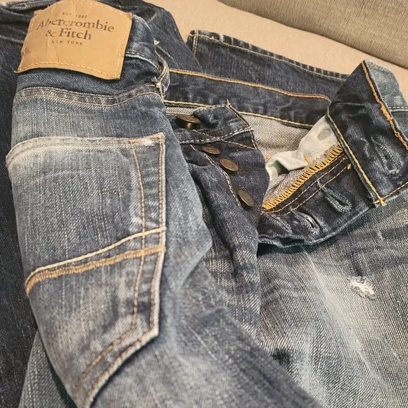 Abercrombie & Fitch Vintage Button Fly Horton Straight Jeans *sz 28x30*