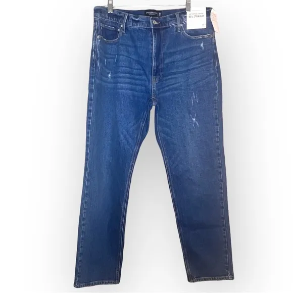 Abercrombie & Fitch Men’s Vintage Stretch 90’s Straight Jeans NWT 38x32