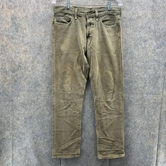 Abercrombie & Fitch Jeans Men 31x30 Adult Green Denim Pants Pockets Outdoors