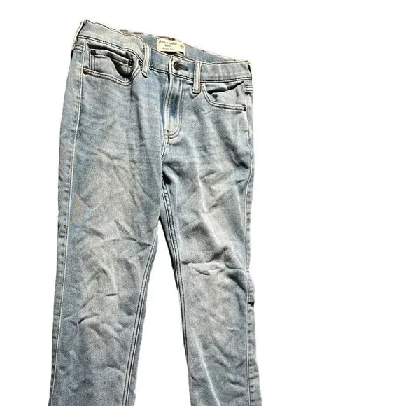 Abercrombie & Fitch Skinny Jeans Boys 15/16 Blue‎ Stretch 5-Pockets Slim Fit B1