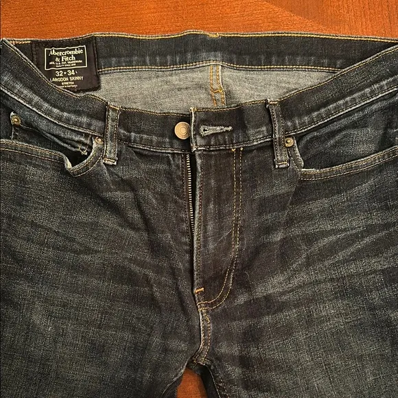 Abercrombie & Fitch Blue Slim Straight Jeans