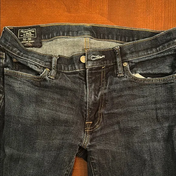 Abercrombie & Fitch Blue Slim Straight Jeans