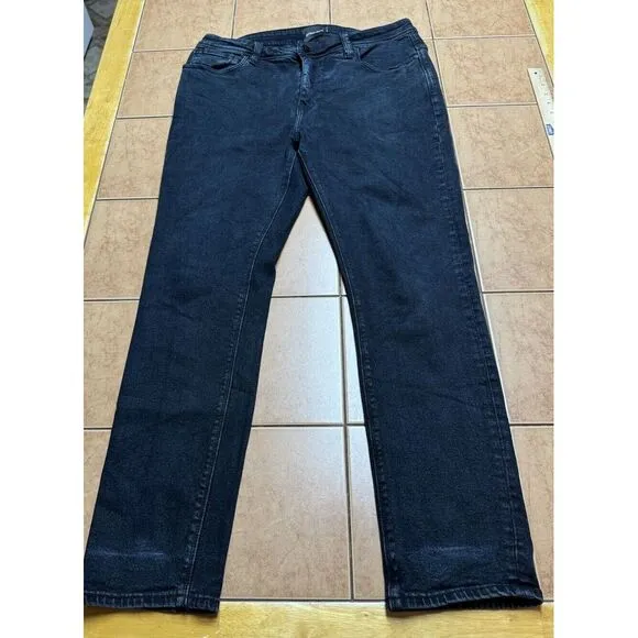 Abrand‎ Jeans Mens Sz 33 x 30 A Dropped Slim Denim Stretch Black 82095A
